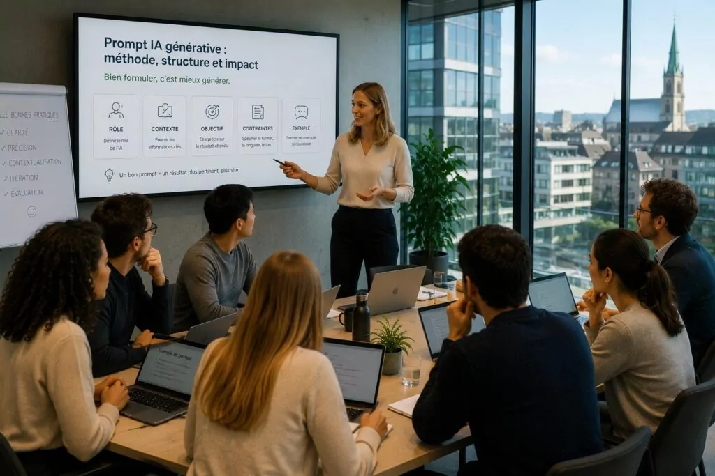 Formation IA generative productivite en suisse romande