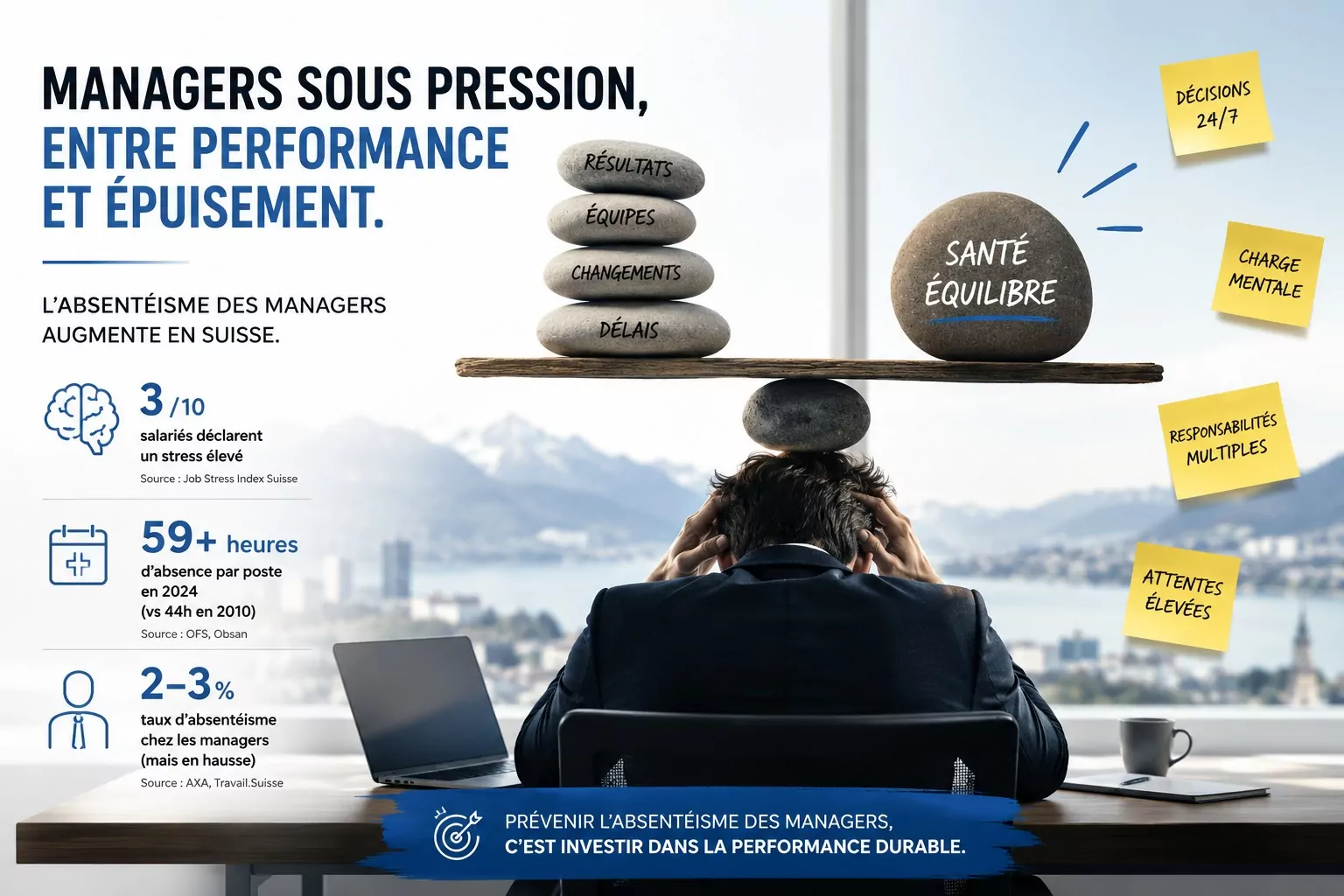 Absenteïsme des managers Suisse