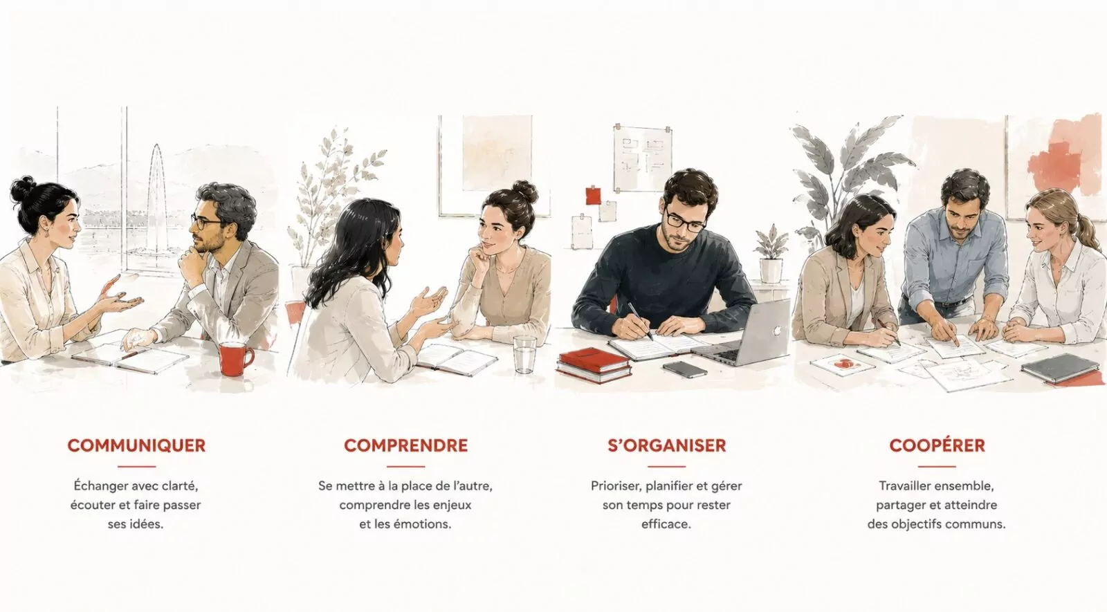 Formation soft skills 85 4 piliers des soft skills Geneve Vaud Neuchatel Fribourg Formation
